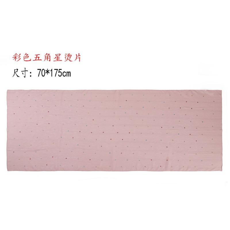 Silver Star Hot Drilling Chiffon Long Scarf Ethnic Fashion Women