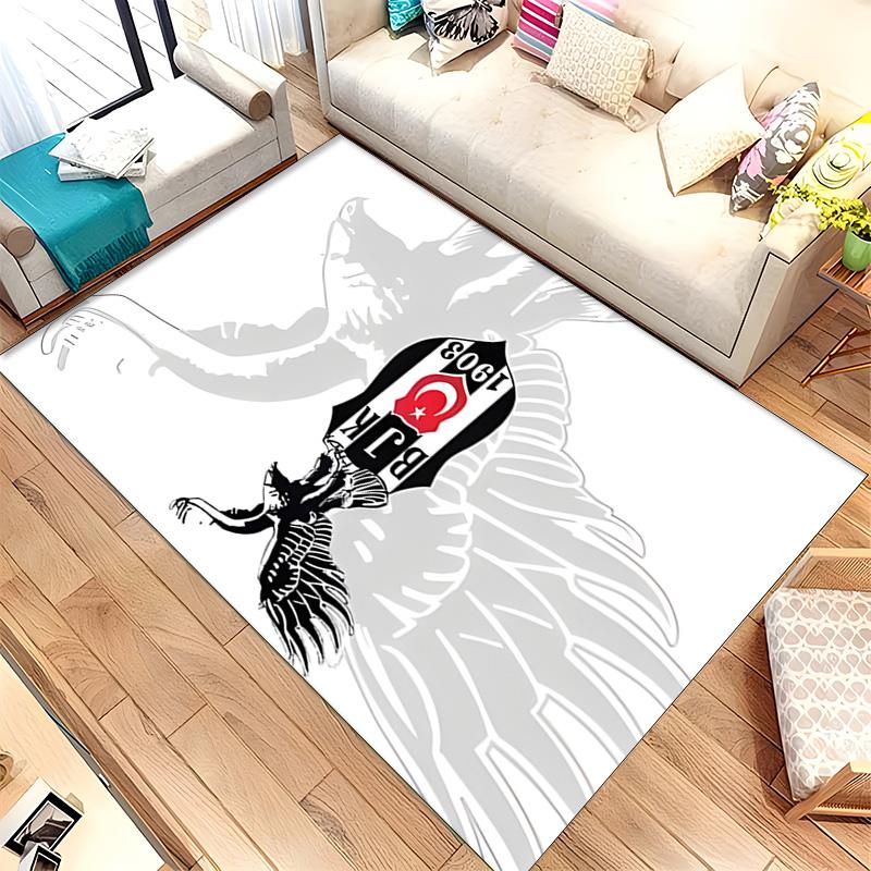 Besiktas JK (5) Rug Suitable For Living Rooms Bedrooms Computer Rooms Dining Areas And Placement Under Tables And Chairs Also An Ideal Choice For Offi
