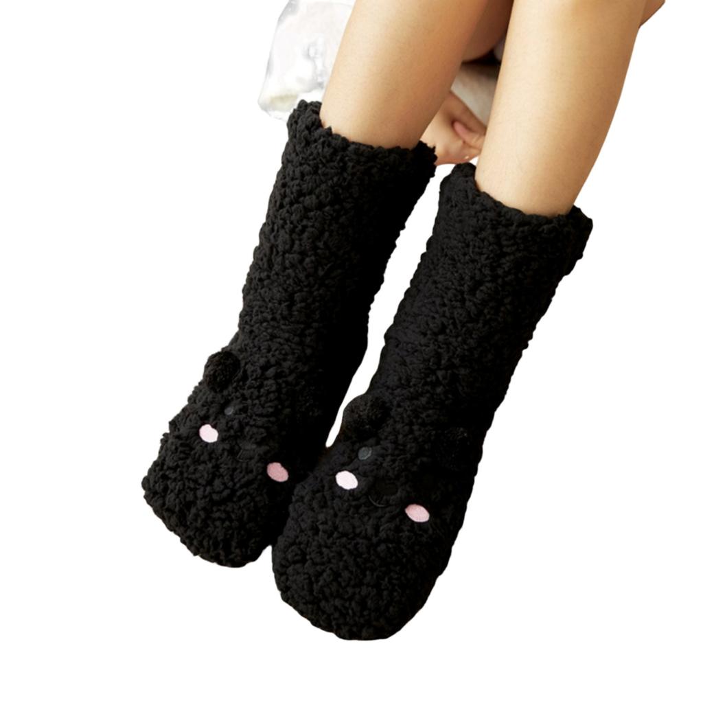 Women's Floor Socks, Winter Fleece-lined Coral Fleece Socks, Sleeping Home Socks, Snow Socks, Postpartum Socks, Carpet Socks, Plush Socks