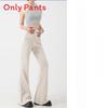 Womens High Waist Relaxed Cotton Casual Pants With Pockets For Spring Autumn Wear