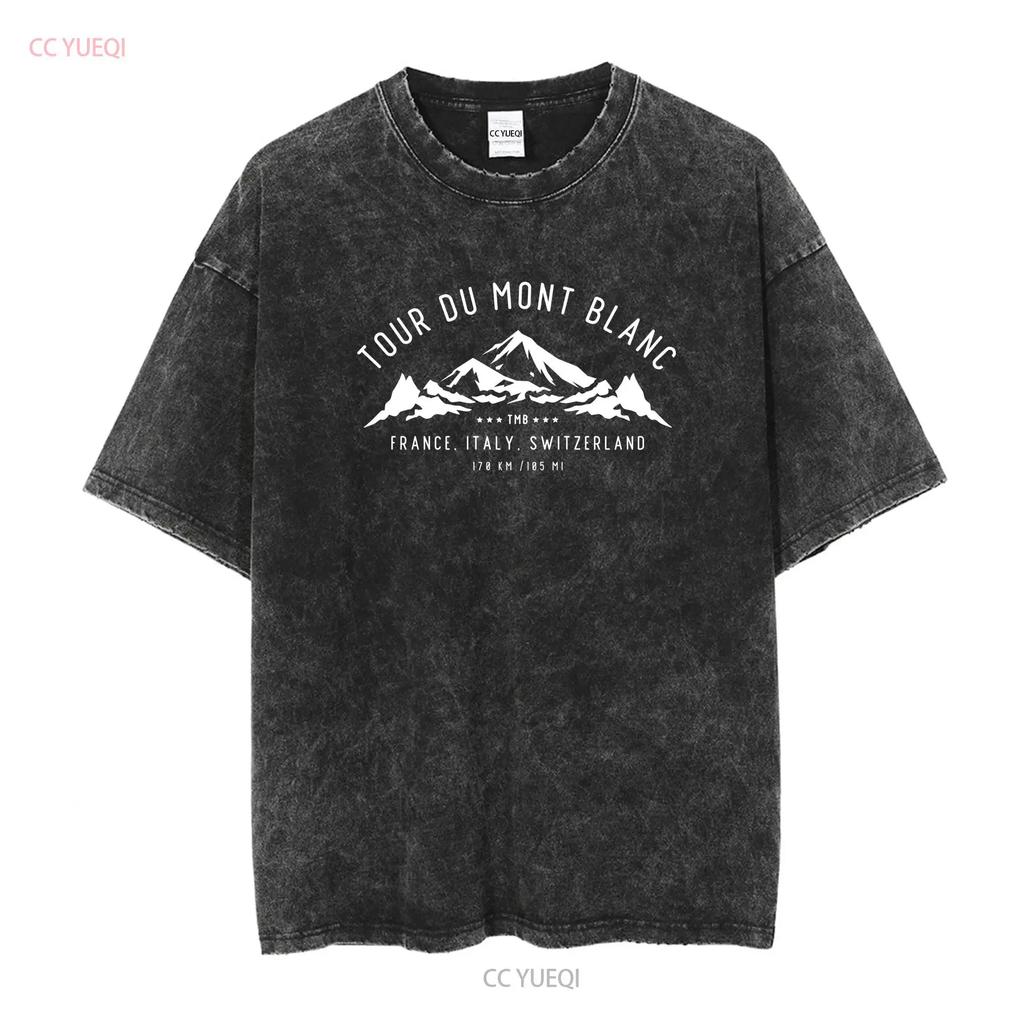 Tour Du Mont Blanc T Shirt TMB Trail Trekking Hiking Clothes Switzerland Soft and Comfortable Long or Short Sleeves Vintage