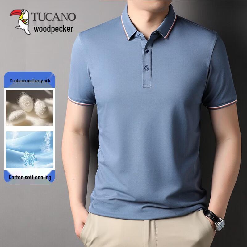 TUCANO Men s Silk Blend Short Sleeve Polo Shirt XXL