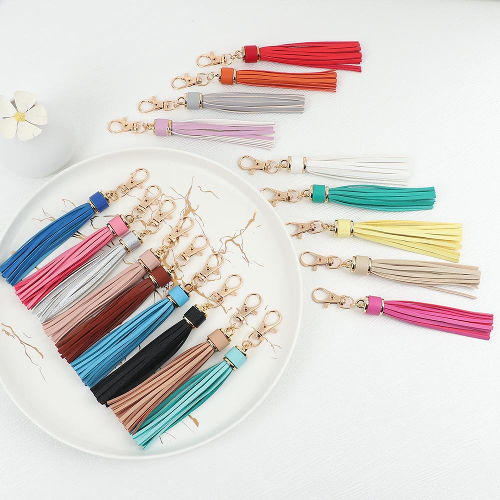 Key Chain Accessories For Bags KeyRing Ornaments Ring Holder Tassel Keychain Tassel Hanging Pendant