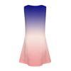 Children's Sleeveless U-neck Summer Gradient Color A-line Casual Holiday Dress
