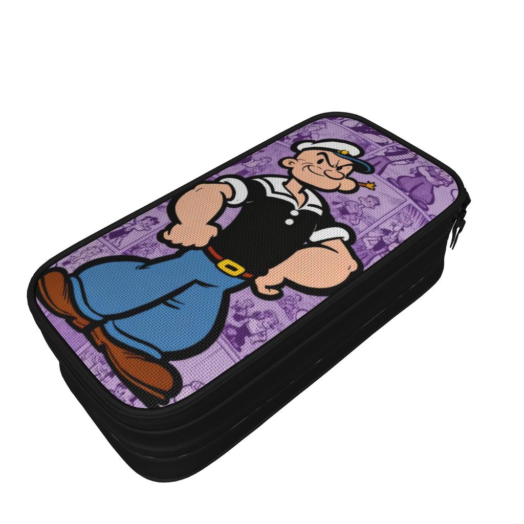 P-popeyes Merch Pen Box Large Capacity Kids School Supplies Pen Case Birthday Gift