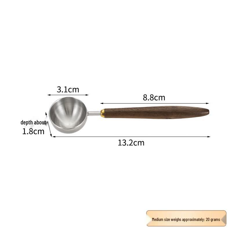 Walnut Handle Coffee Measuring Spoon Set
