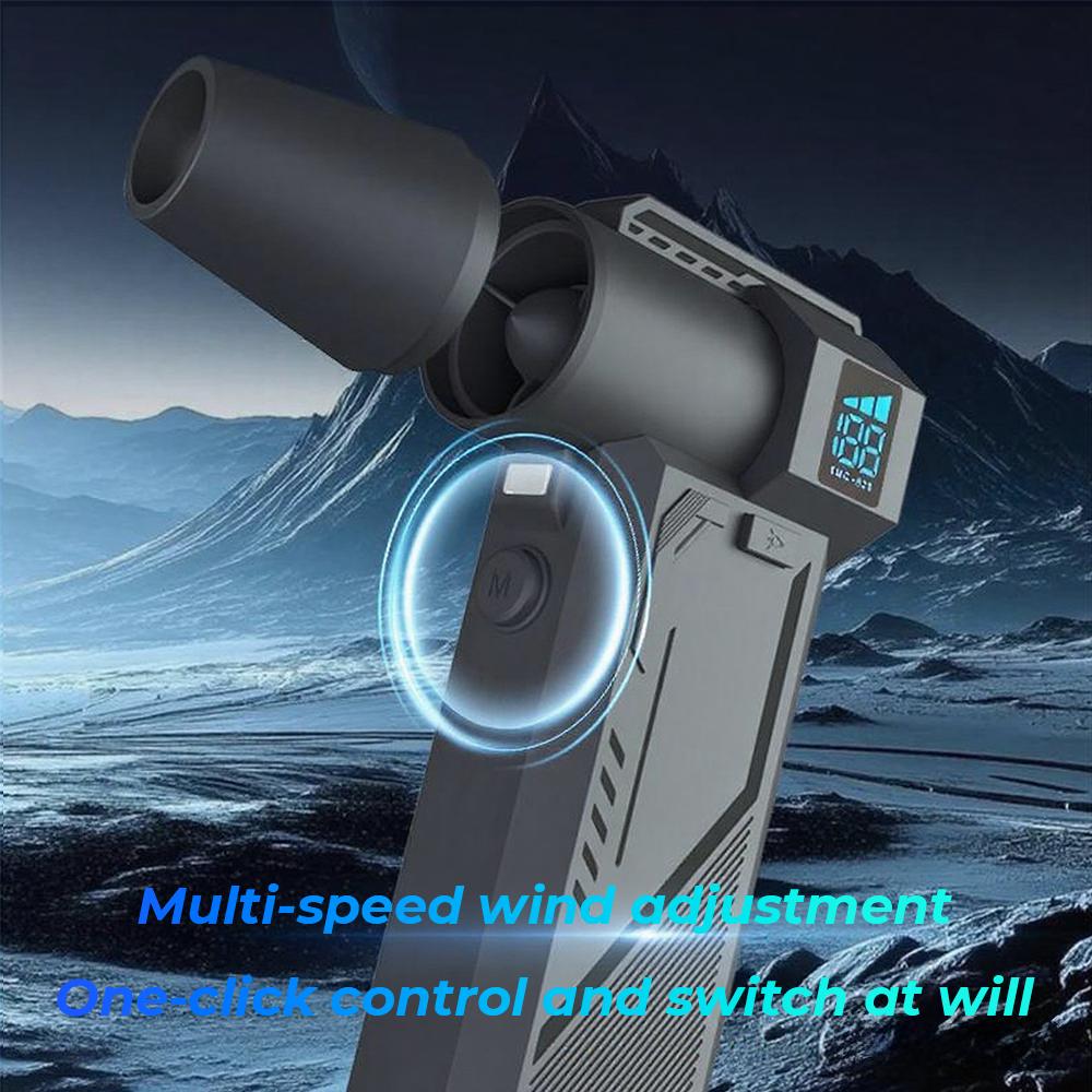 Turbo Jet Blower 990000RPM Brushless Motor Powerful Air Blower 10000mAh Digital Display Strong Breeze High-speed Turbo Fan