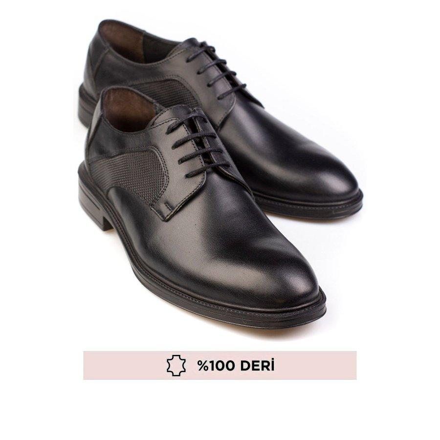 

Men s Genuine Leather Lace-up Classic Shoes Derbys 40 чорний