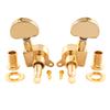 Musiclily Basic Guitar Tuners for Buttons L3+R3 LP/SG Electric/Acoustic Guitars, Gold/Half-Moon