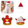Of The God Wealth Rabbit Elk Cat Santa Hat Pet Headwear Decoration Cute Cartoon