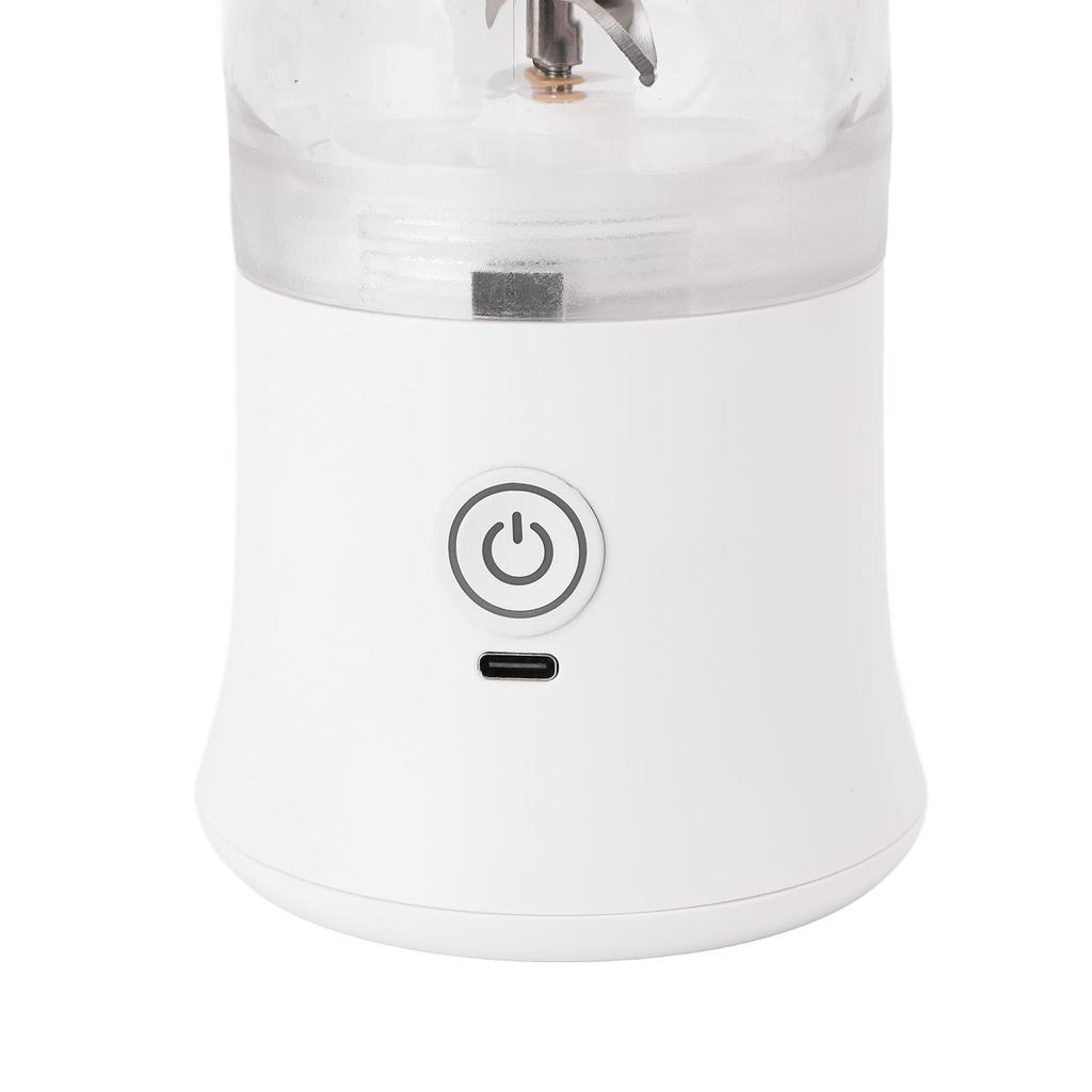 Portable Blender, USB Electric Blender Mini Portable Juicer with Stainless Steel Blades for Blending Mixed Fruits and Vegetables, 600ml