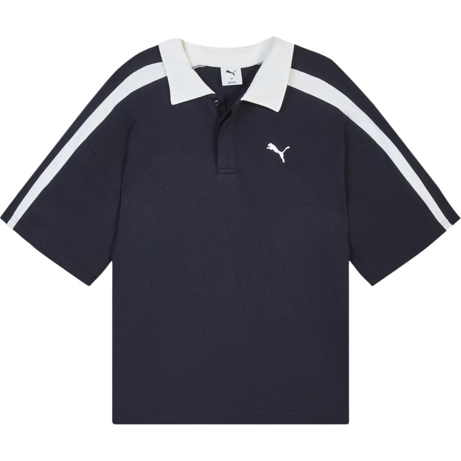 Puma T7 Retro Color Block Loose Fit Short Sleeve Polo Shirt Men tops 638458-16 S