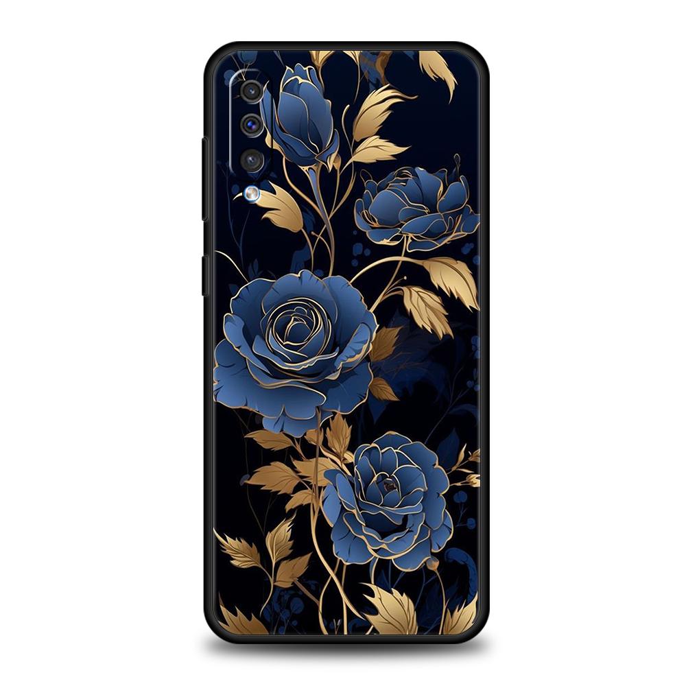 Flower Phone Case for Samsung Galaxy A24 A13 A53 A73 A33 A22 A12 A02 A03 A05 A70 A50 A10 A20 5G Silicone Shell Capas Bags Fundas