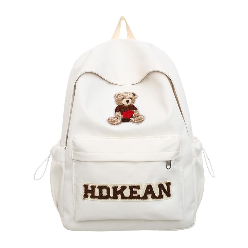 Large Capacity Schoolbag Versatile and Casual Japanese Style Bear Backpack A Backpack for Junior and Senior High School Students