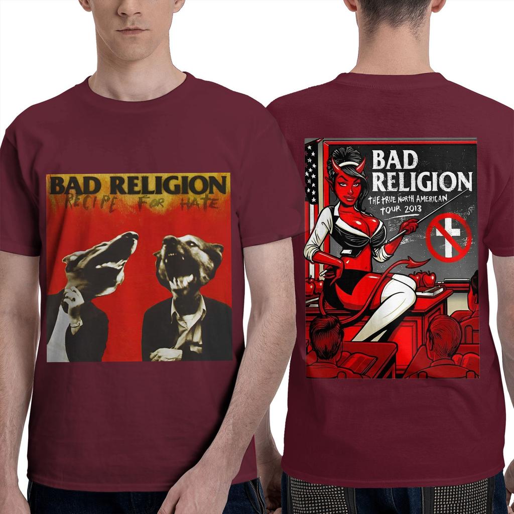 Bad Religion T Shirt Summer Y2K Casual T-Shirts Cotton Hip Hop Tee Shirt For Couple Short Sleeve Casual Top Tees