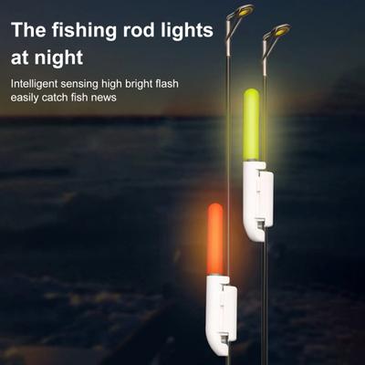 3Pcs Fishing Glow Stick Bite Alarm Fishing Rod Tip LED Waterproof