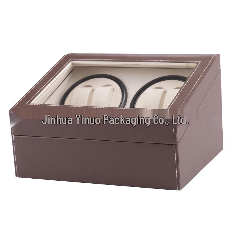 Electric PU Leather Automatic Watch Winder with Rotating Motor