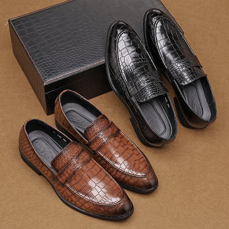 Fashion Leather Shoes Casual Business Shoes for Men Dress Tenis De Hombre Moccasins Mokasin Tenis Caballero Designer