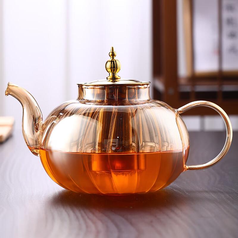 Shangqi Modern Striped Glass Teapot with Infuser