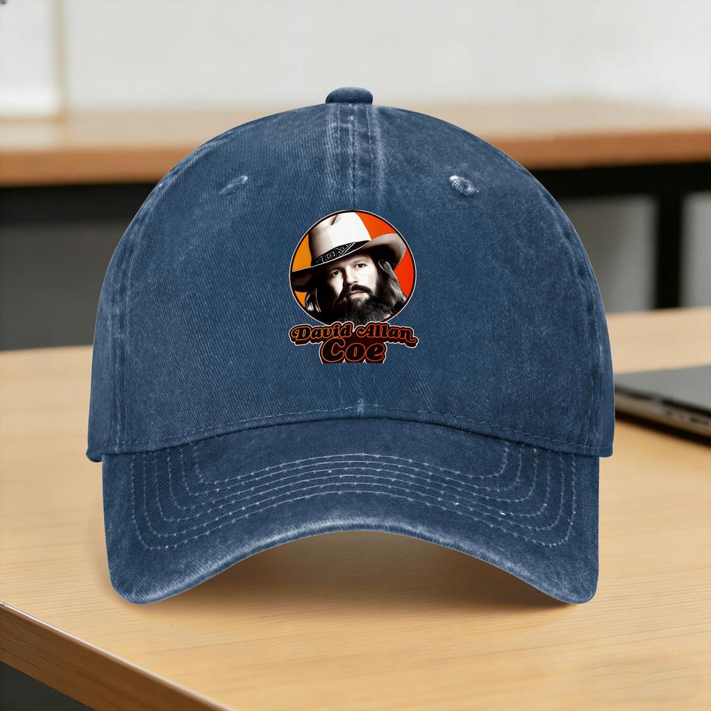 Retro David Allan Coe Tribute Casual Baseball Cap Outdoor Sports Trucker Hat Summer High Quality Unisex Unisex Trendy Baseball Caps