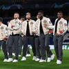 Tide Brand AC Milan Embroidered Leather-Sleeve Versatile Baseball Jacket