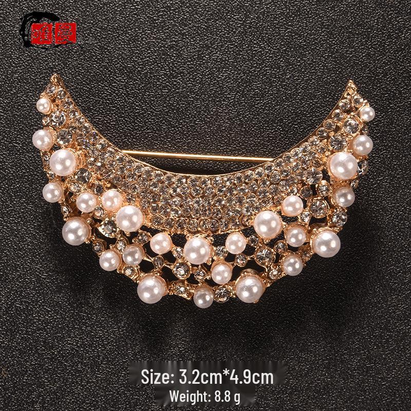 Japanese Style Luxury Brooch: Elegant High-End Women's Pin for Sweater or Lapel