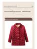 Stylish Plus Size Corduroy Fleece-Lined Jacket for Middle-aged & Elderly Women