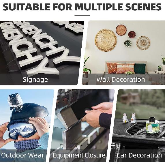 3M Dual Lock SJ3550 Reclosable Fastener 1/2''×3Ft Black Heavy Duty Mounting Tape Strong Adhesive with Interlocking Mushroom-Shaped Heads for Indoor