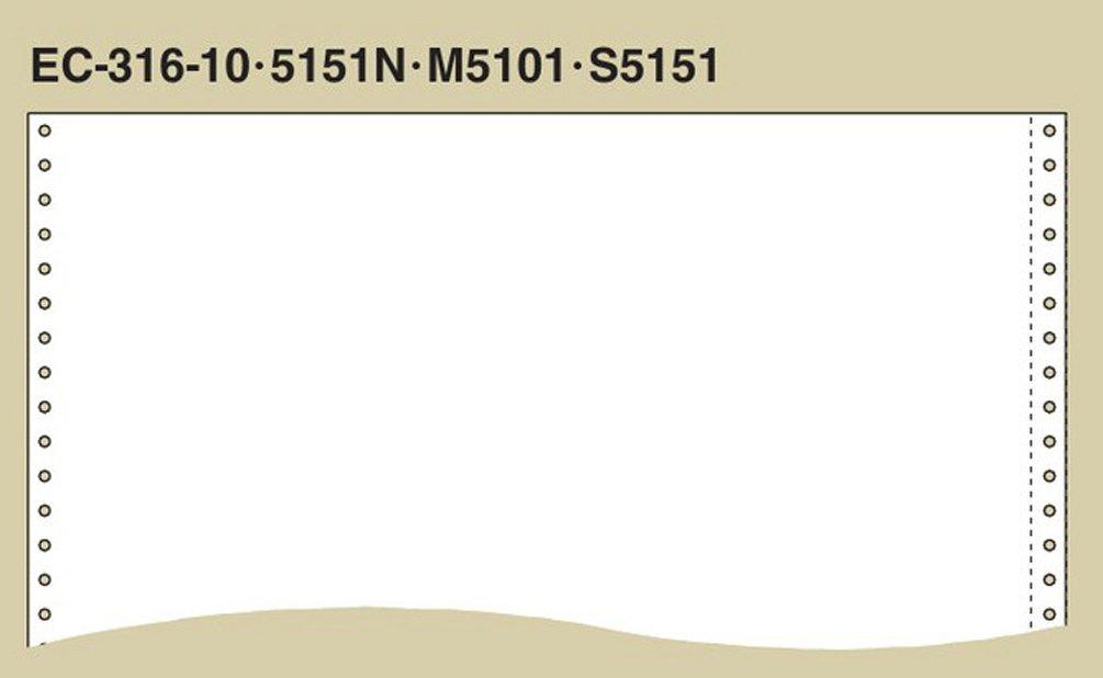 KOKUYO Continuous Slip Paper Blank 10X11 2000 Sheets EC-M5101