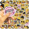 60 Emotional Yellow Small Expression Graffiti Stickers Decorate Guitar Suitcase DIY Creative Waterproof Stickers