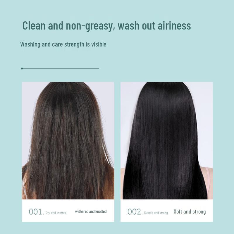 Hu Mei Goat Milk Shampoo: Smooth & Frizz-Free with Amino Acids, Scalp Oil Control