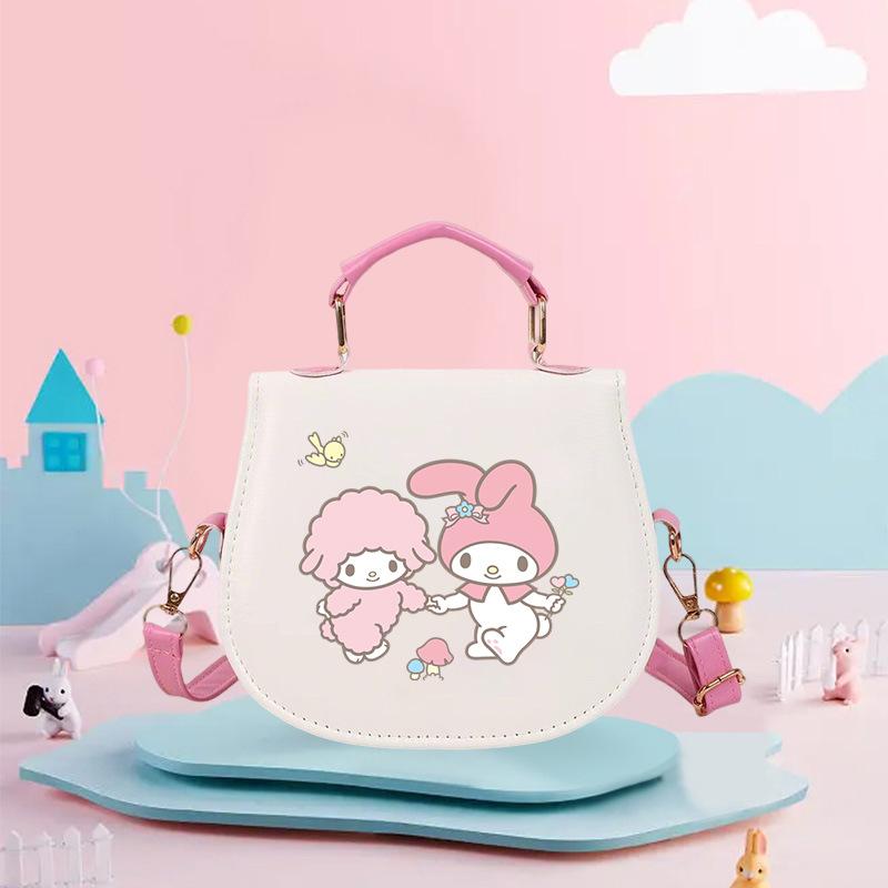 Korean Version of Trendy Cartoon Printing Cute High-value Student Shoulder Bag Women's Portable Handbag