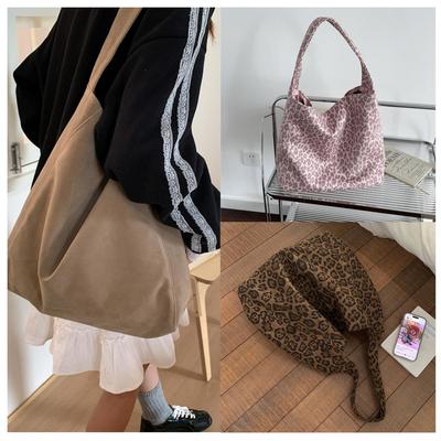 2025 Leopard Print Women's Large Capacity Korean-Style Autumn/Winter Tote Bag