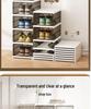 Foldable Transparent Shoe Box Cabinet with No-Install Lid - Multi-layer Thickened Shoe Rack for Home Storage