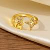 Lucky Four-leaf Clover Ring - Unique High-end Open and Adjustable Ring