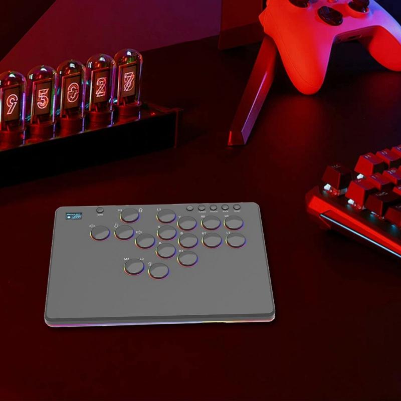 Travel Friendly Multiple Platform Fight Stick Suitable For PC Durability Metal Frame Precise Controls Ergonomic Design