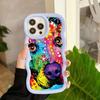 Ae76 Dog Color Doodle Design Art Protective Phone Cases for Samsung S24 Plus S23 Ultra A14 A55 A06 Honor X9b Motorola OnePlus Big Wave TPU Back Cover