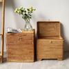 Nordic Vietnamese Rattan Woven Storage Basket for Bedroom and Living Room