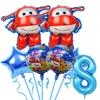 Fly Wings Foil Balloons Air Globlos Happy birthday Party Decoration Party Supplies Kids Favor Cartoon Movie Character Number Kit
