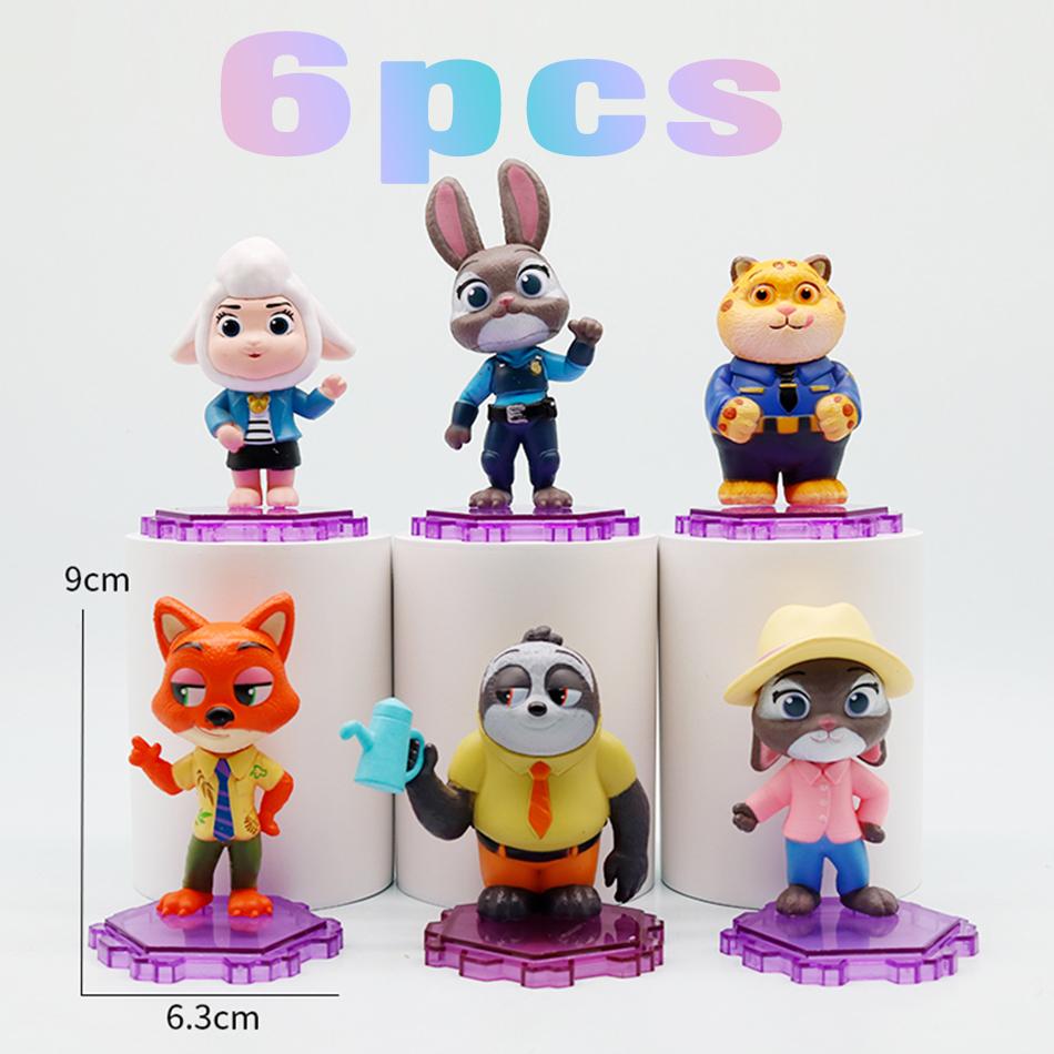 

In Stock Hot Zootopia Collectible Figure Set Officer Judy Nick Wilde Premium Toy Statue Perfect Kids Gift 2 9 sold Kid Friendly Entertaining Fun Play No box