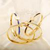 Popularity Stainless Steel Colorful Sweet Enamel Shell Bangle for Women Round Roman Numerals Bracelet Waterproof Trendy Jewelry
