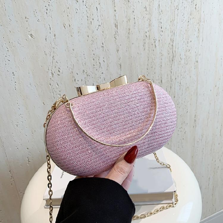 PU Leather Glittering Evening Bag Wedding Crossbody Handbag Purse for Parties