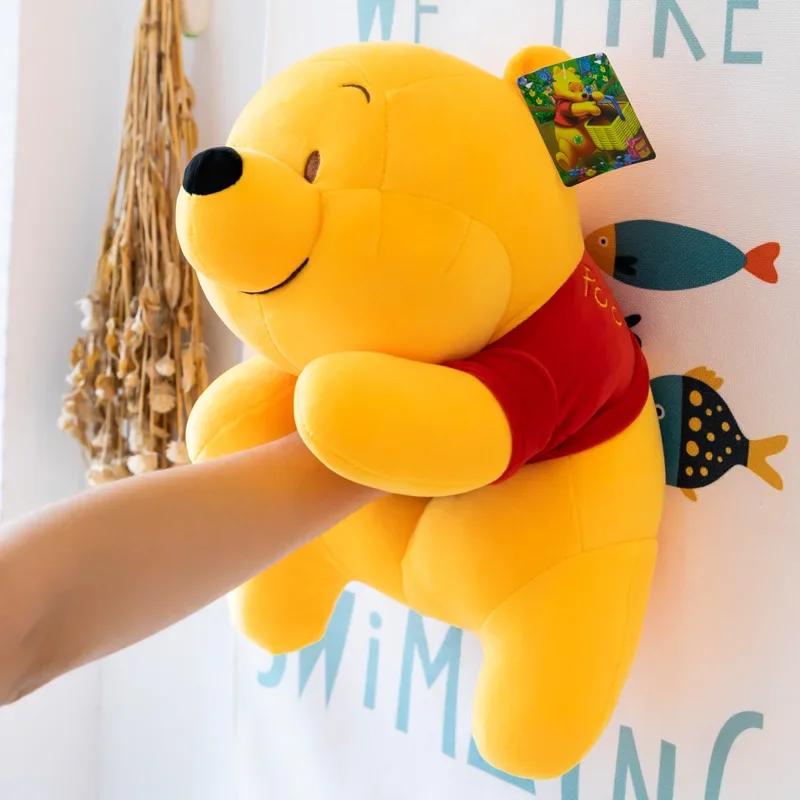 45Cm Disney Winnie The Pooh Plush Toy Kawaii Cartoon Figure Pooh Bear Soft Stuffed Plush Doll Girls Room Decoration Holiday Gift