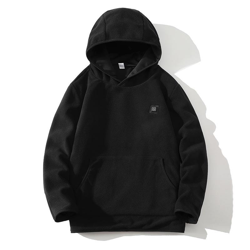 2025 Unisex Smart Heated Fleece Hoodie with Nine-Zone Temperature Control