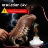 Men's Safety Shoes Steel Toe Safety Shoes Waterproof Men's Boots Wear-resistant Anti Smashing Working Shoes with Protection