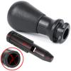 Pomello del cambio Peugeot 206 ARGENTO + NERO DIAGRAMMA 5 MARCE + adattatore / adattatore leva pomello del cambio 2 pz. IMPOSTATO