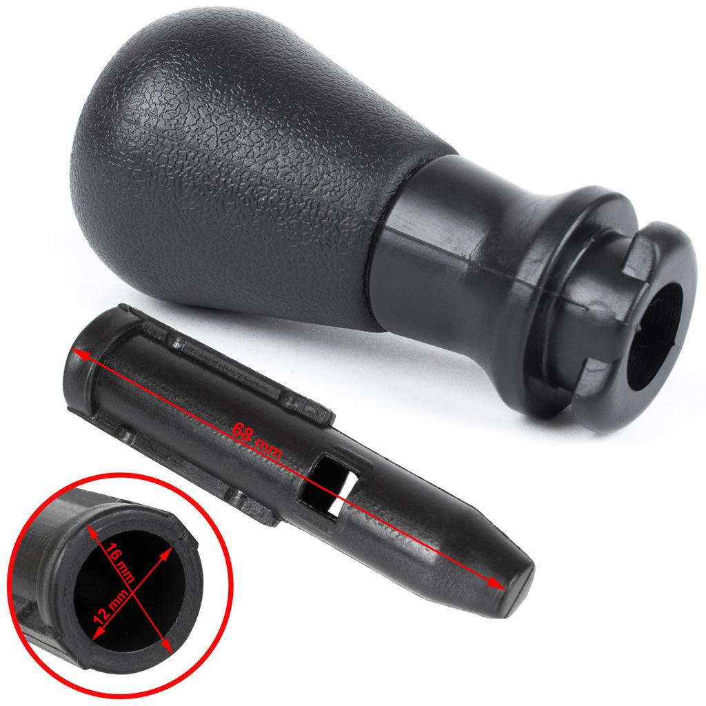 Pomello del cambio Peugeot 206 ARGENTO + NERO DIAGRAMMA 5 MARCE + adattatore / adattatore leva pomello del cambio 2 pz. IMPOSTATO