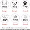 Custom Silicone Pet Tag Personalised Dog Cat ID Name Tag Lightweight Comfortable Anti Scratch Pet Collar Tag Waterproof