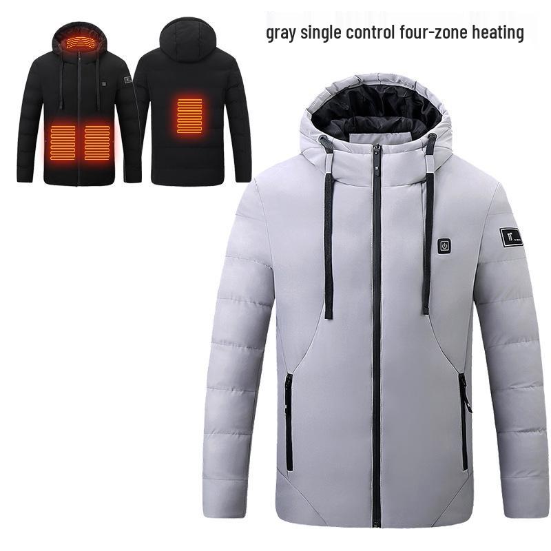 Men's 15-Zone USB Heated Cotton Jacket: Smart, Constant Temperature for Winter Cold Protection