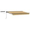 Electric Retractable Awning Yellow Grey Anthracite 3.5 X 2 M